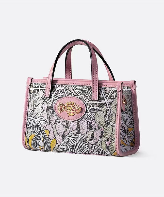 Boutique Stylish Pink Print Satchel Bag Handbag Ada Fashion