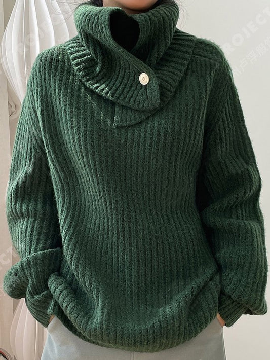 Casual Turtleneck Plain Wool/Knitting Sweater ZY220